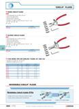 361 CIRCLIP PLIERS INSIDE CIRCLIP PLIERS 469 Interchangeable tips for 08 to 63 mm Screw-stop adjustment Spring-assisted opening Chrome finish red PVC Каталог FACOM 2005 Профессиональный ручной инструмент для предприятий и мастерских Стр. 364 ENG