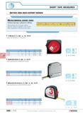 379 SHORT TAPE MEASURES METRIC AND INCH EXPORT SERIES Metric imperial export tapes Hardened steel tape cambered for stiffness Yellow background prote Каталог FACOM 2005 Профессиональный ручной инструмент для предприятий и мастерских Стр. 382 ENG