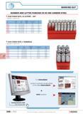 395 MARKING-OUT NUMBER AND LETTER PUNCHES IN 60 HRC CARBON STEEL 292A PUNCH SETS 26 LETTERS DOT Supplied in a plastic box F Length mm I mm Character Каталог FACOM 2005 Профессиональный ручной инструмент для предприятий и мастерских Стр. 398 ENG