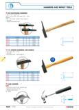425 HAMMERS AND IMPACT TOOLS 203 ELECTRICIAN HAMMERS W NF E 71-011 ISO 15 01 203A Hickory handle high safety wood metal wedge fit 203 F Ash handle st Каталог FACOM 2005 Профессиональный ручной инструмент для предприятий и мастерских Стр. 428 ENG