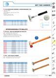 428 SOFT FACE HAMMERS 212A DEAD-BLOW HAMMERS INTERCHANGEABLE TIPS Glass-fibre handle Steel body Easily replaceable special nylon tips Shore hardness Каталог FACOM 2005 Профессиональный ручной инструмент для предприятий и мастерских Стр. 431 ENG
