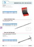 451 WORKSHOP DRILL BITS TAPS AND DIES TAP SET Each set includes 3 taps (taper second bottoming) Set 227 SJ1 includes cobalt-steel taps 227 S F I x 0 Каталог FACOM 2005 Профессиональный ручной инструмент для предприятий и мастерских Стр. 454 ENG