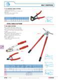 469 BOLT CROPPERS 413 RATCHET CABLE CUTTERS Capacities 32 and 52 mm Ratchet-blade system for easy cut through thick-gauge cables Particularly useful Каталог FACOM 2005 Профессиональный ручной инструмент для предприятий и мастерских Стр. 472 ENG