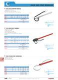 543 CHAIN AND STRAP WRENCHES 136A DUAL-PURPOSE MODELS Capacity 60 to 140 mm Hardened steel chain and body Twin set of serrations grip in both directi Каталог FACOM 2005 Профессиональный ручной инструмент для предприятий и мастерских Стр. 546 ENG