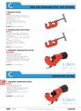 545 IRON AND STAINLESS-STEEL PIPE CUTTERS IRON-PIPE CUTTER 338B 1 Precision roller guides for right-angle cuts Can take 3 cutting wheels for 1 3 turn Каталог FACOM 2005 Профессиональный ручной инструмент для предприятий и мастерских Стр. 548 ENG