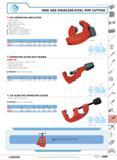 546 IRON AND STAINLESS-STEEL PIPE CUTTERS 238 COPPER-PIPE MINI-CUTTER Very compact Can be used in situ Minimal working radius 238A 16 grey Set of 5 s Каталог FACOM 2005 Профессиональный ручной инструмент для предприятий и мастерских Стр. 549 ENG