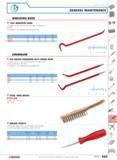 560 GENERAL MAINTENANCE WRECKING BARS 1260 WRECKING BARS Forged one flat end and one nail-claw hardened to 45 HRc Finished in red polished and varnis Каталог FACOM 2005 Профессиональный ручной инструмент для предприятий и мастерских Стр. 563 ENG
