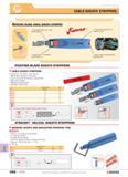 593 SPECIALIST TOOLING CABLE-SHEATH STRIPPERS Rotating blade cable sheath stripper Extended hook for easy cable placing Ergonomic low-effort push-but Каталог FACOM 2005 Профессиональный ручной инструмент для предприятий и мастерских Стр. 596 ENG