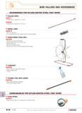 611 SPECIALIST TOOLING WIRE PULLERS AND ACCESSORIES ACCESSORIES FOR NYLON-COATED STEEL FISH TAPES PULLING GRIPS 629917 Pulling grip for cable 0 12 m Каталог FACOM 2005 Профессиональный ручной инструмент для предприятий и мастерских Стр. 614 ENG