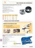 617 SPECIALIST TOOLING HOLE PUNCHES AND ACCESSORIES ISO PLUS PUNCHES AND DIES FOR STAINLESS STEEL SHEET For cutting circular holes in mild and stainl Каталог FACOM 2005 Профессиональный ручной инструмент для предприятий и мастерских Стр. 620 ENG