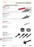 619 HOLE PUNCHES AND ACCESSORIES ACCESSORIES FOR HOLE PUNCHES ISO SIZE STEP DRILL 678006 For drilling steel sheet up to 4 mm thick 6 5 mm to 40 5 mm Каталог FACOM 2005 Профессиональный ручной инструмент для предприятий и мастерских Стр. 622 ENG