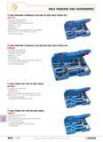 621 SPECIALIST TOOLING HOLE PUNCHES AND ACCESSORIES DUAL-POSITION HYDRAULIC GUN AND PG SIZE HOLE PUNCH SET 587110 Hole punch set comprising dual-posi Каталог FACOM 2005 Профессиональный ручной инструмент для предприятий и мастерских Стр. 624 ENG