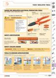 628 SPECIALIST TOOLING 1000V INSULATED TOOLS FACOM VSE INSULATED ELECTRICAL PRODUCTION TOOLS FOR CORRECT USE OF INSULATED TOOLS FOR CORRECT USE OF IN Каталог FACOM 2005 Профессиональный ручной инструмент для предприятий и мастерских Стр. 631 ENG