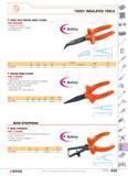 632 SPECIALIST TOOLING 1000V INSULATED TOOLS LONG HALF-ROUND NOSE PLIERS 195 20AVSE Integral wire-cutter 2-colour warning insulation Burnished nose F Каталог FACOM 2005 Профессиональный ручной инструмент для предприятий и мастерских Стр. 635 ENG