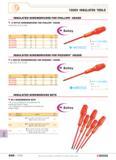637 SPECIALIST TOOLING 1000V INSULATED TOOLS INSULATED SCREWDRIVERS FOR PHILLIPS HEADS O APYVE SCREWDRIVERS FOR PHILLIPS HEADS W ISO 8764 NF E 74 355 Каталог FACOM 2005 Профессиональный ручной инструмент для предприятий и мастерских Стр. 640 ENG
