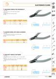 652 ELECTRONICS PLIERS LONG-REACH MODELS FOR ACCESSIBILITY W ISO 9654 Up to 1 5 to 2 mm more reach than standard cutting pliers Available with offcut Каталог FACOM 2005 Профессиональный ручной инструмент для предприятий и мастерских Стр. 655 ENG