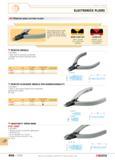 653 ELECTRONICS PLIERS Pointed nose cutting pliers The pointed nose is ideal where clearance is restricted and allows better visibility of the wire b Каталог FACOM 2005 Профессиональный ручной инструмент для предприятий и мастерских Стр. 656 ENG