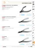656 ELECTRONICS PLIERS DIAGONAL CUTTERS FOR DIP SMD COMPONENTS 417 SPMT Designed to slot in the 0 65 mm gap between lugs of DIP components The slende Каталог FACOM 2005 Профессиональный ручной инструмент для предприятий и мастерских Стр. 659 ENG