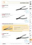 658 general tooling ELECTRONICS PLIERS SNIPE-NOSE PLIERS 431 LMT W ISO 9655 Slim joint for precision work D 80 g Side wire-cutter capacity up to 01 7 Каталог FACOM 2005 Профессиональный ручной инструмент для предприятий и мастерских Стр. 661 ENG