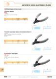 663 general tooling ANTISTATIC SERIES ELECTRONICS PLIERS Pointed nose cutting pliers POINTED MODELS 416 E W ISO 9654 Taper nose for improved accessib Каталог FACOM 2005 Профессиональный ручной инструмент для предприятий и мастерских Стр. 666 ENG