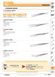 674 TWEEZERS STANDARD SERIES 140 STRAIGHT MODELS Non-serrated pointed tips F Finish Length Material D mm g 140 AA Polished satin 125 Antimagnetic sta Каталог FACOM 2005 Профессиональный ручной инструмент для предприятий и мастерских Стр. 677 ENG