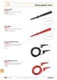 685 MISCELLANEOUS TOOLS BLACK CONNECTION LEAD 1804B N Insulated highly flexible with retractable shroud Two jacks 0 4 mm for probe and wire clamp Len Каталог FACOM 2005 Профессиональный ручной инструмент для предприятий и мастерских Стр. 688 ENG