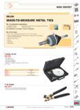 774 ROAD CONTACT V DM 39A MADE-TO-MEASURE METAL TIES For all automotive applications Driveshaft bellows Attachment of ductwork or pipework components Каталог FACOM 2005 Профессиональный ручной инструмент для предприятий и мастерских Стр. 777 ENG