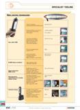 829 New lighting technologies New-generation polyurethane over-moulded polymer casing Innovative design Impact resistant Long operating life (50 000 Каталог FACOM 2005 Профессиональный ручной инструмент для предприятий и мастерских Стр. 832 ENG