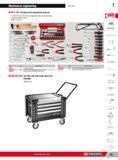 41 Mechanical engineering Tool sets 1 H CU 110A 84-piece inch mechanical tool set As CM 110A but with inch sizes replacing metric tools (detail below) Suppl Каталог FACOM 2013 Профессиональный ручной инструмент и оборудование для мастерских и цехов Стр. 15 ENG