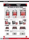 80 Mobile storage JET+ roller cabinets MOBILE STORAGE 28 possibilities 3 widths 6 drawer sets 2 colours storage Storage capacity suited to your needs to 5 m Каталог FACOM 2013 Профессиональный ручной инструмент и оборудование для мастерских и цехов Стр. 54 ENG