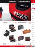 169 TOOLBOXES CASES AND CHESTS 3 SERVICE CASES 1156F BAGS SMOOTH CASES AND WALLETS Electro cases 157 Universal cases 158 Roller cases 160 Ii61r Leather cases Каталог FACOM 2013 Профессиональный ручной инструмент и оборудование для мастерских и цехов Стр. 143 ENG