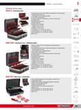 183 Toolboxes Cases and chests 3 Electrical service cases HBV 51A Technicians case Tool storage racks (8) with rubber holding straps distributed on 4 storage Каталог FACOM 2013 Профессиональный ручной инструмент и оборудование для мастерских и цехов Стр. 157 ENG