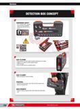 262 Services DETECTION BOX CONCEPT REINFORCED SAFETY The Detection BOX concept ensures instant availability check even when the box is closed EASY TO CARRY W Каталог FACOM 2013 Профессиональный ручной инструмент и оборудование для мастерских и цехов Стр. 236 ENG