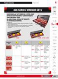 379 Torque wrenches Torque control 6 306 SERIES WRENCH SETS EACH MODULAR SET COMES IN A STEEL CASE WITH ONE OR TWO EMPTY COMPARTMENTS THAT CAN EACH HOLD AN A Каталог FACOM 2013 Профессиональный ручной инструмент и оборудование для мастерских и цехов Стр. 353 ENG
