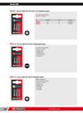 474 Screw bits H ED10T Sets of 3 High Perf' bits series 1 for Pozidriv screws For intense manual screwing Drive 1/4 6 35 mm Pozidriv No L mm Content set ED10 Каталог FACOM 2013 Профессиональный ручной инструмент и оборудование для мастерских и цехов Стр. 448 ENG