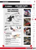 529 Lock-grip pliers Pliers Circlip pliers Lock-grip pliers 8 T5 lock-grip pliers T5 SERIES LOCK-GRIP PLIERS ERGONOMIC AND SAFE SAFE PRACTICAL AND ERGONOMIC Каталог FACOM 2013 Профессиональный ручной инструмент и оборудование для мастерских и цехов Стр. 503 ENG