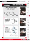 531 Lock-grip pliers Pliers Circlip pliers Lock-grip pliers 8 Large-capacity lock-grip pliers SERIES 500 LOCK-GRIP PLIERS ORIGINAL 500 LOCK-GRIP PLIERS LARGE Каталог FACOM 2013 Профессиональный ручной инструмент и оборудование для мастерских и цехов Стр. 505 ENG