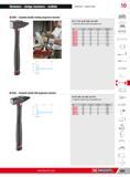 589 Hammers sledge hammers mallets Hammers impact tools 10 200C Graphite handle riveting engineers hammer NF E 71-016 NF ISO 15601 ISO 15601 Ergonomic safety Каталог FACOM 2013 Профессиональный ручной инструмент и оборудование для мастерских и цехов Стр. 563 ENG
