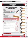 591 Hammers sledge hammers mallets Hammers impact tools 10 V WOOD HANDLE HAMMER SAFE ERGONOMIC AND COMFORTABLE Head High security triple wedge handle attachm Каталог FACOM 2013 Профессиональный ручной инструмент и оборудование для мастерских и цехов Стр. 565 ENG