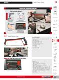 613 Sawing Sawing Drilling Cutting 11 H 601 Compact hacksaw frame NF E 73-073 DIN 6473 Impact-resistant steel resin construction compact and lightweight Blad Каталог FACOM 2013 Профессиональный ручной инструмент и оборудование для мастерских и цехов Стр. 587 ENG