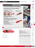 643 Utility knives Sawing Drilling Cutting 11 Recommended by the Health and Safety Committees (CHSCT) Avoids the risk of cuts as a result of handling the bla Каталог FACOM 2013 Профессиональный ручной инструмент и оборудование для мастерских и цехов Стр. 617 ENG
