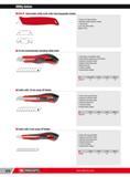 644 Utility knives H 844 R Retractable utility knife with interchangeable blades Choice of 3 blade settings Moulded handle housing 5 blades Zamak body Zinc a Каталог FACOM 2013 Профессиональный ручной инструмент и оборудование для мастерских и цехов Стр. 618 ENG