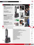 697 Inspection lamps Lighting 13 Sturdy High impact-resistant reinforced casing Withstands crushing by vehicle (IK09) and fall Sealed to water splashes (IP64 Каталог FACOM 2013 Профессиональный ручной инструмент и оборудование для мастерских и цехов Стр. 671 ENG