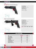 718 Pneumatic tools Drills H V 103MF Drill 10 mm with self-locking chuck -Ll-H -L 0 11 Drill 13 mm with self-locking chuck 10 mm Quick chuck Free speed 2800 Каталог FACOM 2013 Профессиональный ручной инструмент и оборудование для мастерских и цехов Стр. 692 ENG