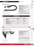 729 Pneumatic tools Power tools 14 H Production sabre saw Model suited to heavy use Insulating and vibration dampening rubber cover Rear exhaust in the handl Каталог FACOM 2013 Профессиональный ручной инструмент и оборудование для мастерских и цехов Стр. 703 ENG