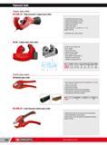 750 Pipework tools Copper pipe cutter H 334B 35 High precision copper pipe cutter Comfortable fast advance knob Optimum pipe guiding Cut to 90 Grooves for fl Каталог FACOM 2013 Профессиональный ручной инструмент и оборудование для мастерских и цехов Стр. 724 ENG