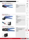 797 Crimping pliers Electricity 17 Open core connector crimping pliers H 985757 Open core connector crimping pliers DIN 46249 Die with 3 cavities for open co Каталог FACOM 2013 Профессиональный ручной инструмент и оборудование для мастерских и цехов Стр. 771 ENG