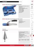 811 Hole punches Electricity 17 H 653255 Single-position hand-operated hydraulic driver and accessories Hydraulic tool to cut steel panel diameter 12 5 to 63 Каталог FACOM 2013 Профессиональный ручной инструмент и оборудование для мастерских и цехов Стр. 785 ENG