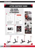 886 Workshop equipment Mobile lifting equipment LIFTING EQUIPMENT RANGE FOR FACOM YOUR SAFETY IS PARAMOUNT 860 Facom Каталог FACOM 2013 Профессиональный ручной инструмент и оборудование для мастерских и цехов Стр. 860 ENG