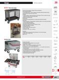 1027 Heavy-duty trolley 2703 Ideal for secured transport or storage of tools and components Max strength and handling Load acceptable 500 kg extreme resistanc Каталог FACOM 2013 Профессиональный ручной инструмент и оборудование для мастерских и цехов Стр. 1001 ENG
